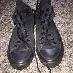 black high top converse